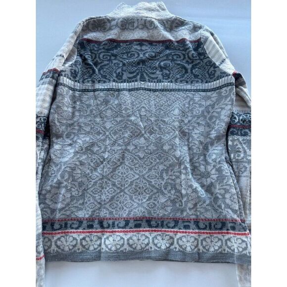 Icelandic Designs Women's Small Chloe Zip Up Sweater Wool Blend Nordic - Picture 2 of 10